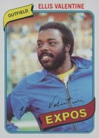 1980 Topps #395 Ellis Valentine Baseball Card