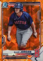 2021 Bowman Chrome Sapphire Edition Prospects #BCP195 Blaze Jordan SP-Orange Baseball Card