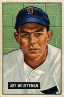 1951 Bowman #45 Art Houtteman Baseball Card