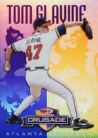 1998 Donruss Crusade #57 Tom Glavine Purple Baseball Card