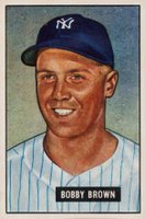 1951 Bowman #110 Bobby Brown Baseball Card