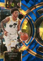 2023 Panini Select #109 Keyonte George Blue Cracked Ice Basketball Card