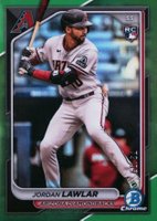 2024 Bowman Chrome #55 Jordan Lawlar Green Refractor Baseball Card
