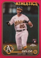 2024 Topps Chrome Update #USC40 Zack Gelof Magenta Refractor Baseball Card