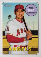 2018 Topps Heritage  #275 Mike Trout Batboy Image Error Baseball Card