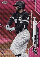 2020 Topps Chrome Update #U58 Luis Robert Pink Wave Refractor Baseball Card