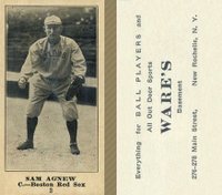 1916 Wares #2 Sam Agnew Baseball Card