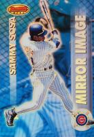 1999 Bowman's Best Mirror Image #M4 Corey Patterson/Sammy Sosa Refractor Baseball Card