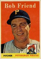 1958 Topps #315 Bob Friend Baseball Card