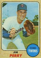 1968 Topps #393 Jim Perry Baseball Card