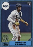 2022 Topps Update 1987 Topps Baseball #87TBU48 Wander Franco Blue Baseball Card