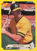 1987 Classic Travel Update Yellow #121 Mark McGwire Baseball Card