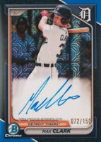 2024 Bowman Mega Box Chrome Bowman Prospect Mega Autographs #MC Max Clark Blue Refractor Baseball Card