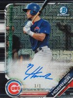 2019 Bowman Mega Box Chrome Mega Autographs #NH Nico Hoerner Baseball Card