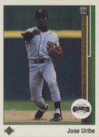 1989 Upper Deck #181 Jose Uribe Baseball Card