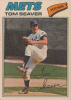 1977 Topps Cloth Stickers #42 Tom Seaver Baseball Card