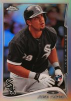 2014 Topps Chrome #199 Jose Abreu English Back-Refractor Baseball Card