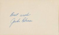 1999 Hall of Fame Autographs # Jackie Robinson Index Card Baseball Card