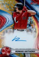 2024 Bowman's Best Best of 2024 Autographs #B24RA Roman Anthony Gold Refractor Baseball Card