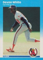1987 Fleer Update Glossy #U-123 Devon White Baseball Card