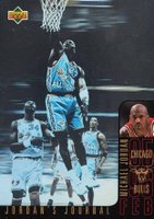 1996 Collector's Choice International Japanese Jordan's Journal #J4 Michael Jordan Basketball Card