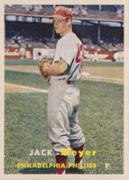 1957 Topps #162 Jack Meyer Baseball Card