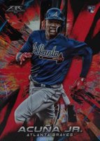 2018 Topps Fire  #109 Ronald Acuna Jr. Flame Baseball Card