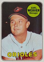 1969 Topps #516 Earl Weaver Baseball Card