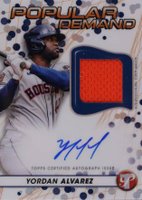 2023 Topps Pristine Popular Demand Autograph Relic #DPARYA Yordan Alvarez Baseball Card