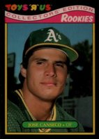 1987 Toys R Us Rookies #5 Jose Canseco Baseball Card