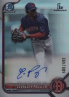 2022 Bowman Chrome Prospect Autographs #CPAEP Eddinson Paulino Refractor Baseball Card