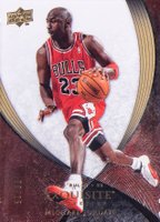 2007 Upper Deck Exquisite Collection #23 Michael Jordan Gold Basketball Card