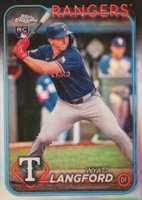 2024 Topps Chrome Update #USC35 Wyatt Langford Refractor Baseball Card