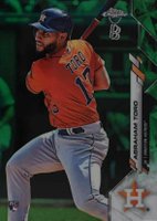 2020 Ben Baller Chrome #56 Abraham Toro Green Refractor Baseball Card