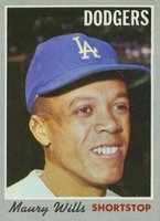 1970 Topps #595 Maury Wills Baseball Card