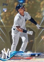 2018 Topps Update #US200 Gleyber Torres Pinstripe Jersey-Gold Baseball Card