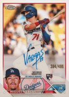 2023 Topps Chrome Rookie Autograph #RAMVA Miguel Vargas Refractor Baseball Card
