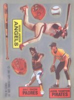 1984 Topps Rub Downs # R.Jackson/E.Show/J.Thompson Baseball Card