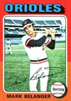 1975 Topps Mini #74 Mark Belanger Baseball Card