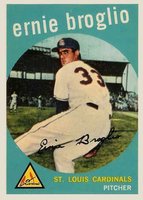 1959 Topps #296 Ernie Broglio Baseball Card