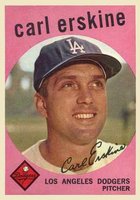 1959 Topps #217 Carl Erskine Baseball Card