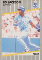 1989 Fleer #285 Bo Jackson Baseball Card
