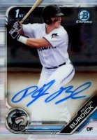 2019 Bowman Draft Chrome Draft Picks Autograph #CDAPB Peyton Burdick Baseball Card