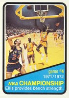 1972 Topps #157 NBA Playoffs Game #4 Basketball Card