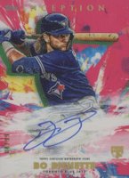 2020 Topps Inception Rookies & Emerging Stars Autographs #BBI Bo Bichette Magenta Baseball Card