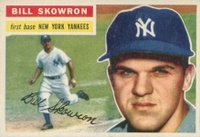 1956 Topps #61 Bill Skowron White Back Baseball Card