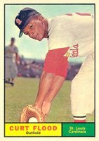 1961 Topps #438 Curt Flood Baseball Card
