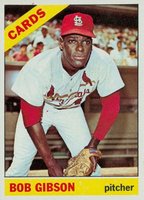 1966 Topps #320 Bob Gibson Baseball Card