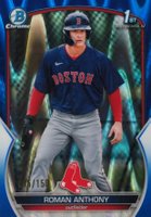 2023 Bowman Chrome Prospects #BCP71 Roman Anthony Blue Raywave Refractor Baseball Card