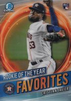 2021 Bowman Chrome Rookie of the Year Favorites #CJ Cristian Javier Baseball Card